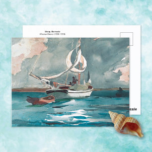 Cartão Postal Sloop Bermuda Winslow Homer