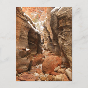 Cartão Postal Slot Canyon no Parque Nacional de Zion