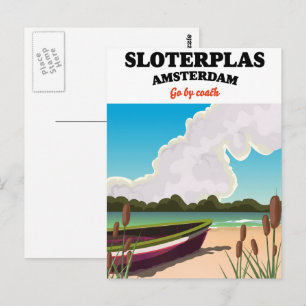 Cartão Postal Sloterplas Amsterdã
