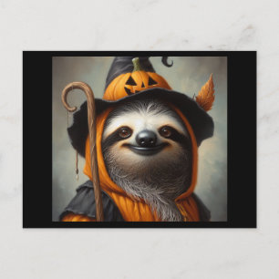 Cartão Postal Sloth Halloween
