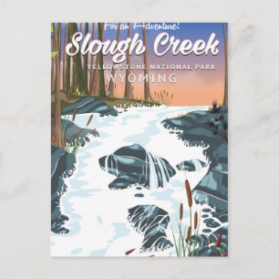 Cartão Postal Slough Creek, parque nacional Yellowstone