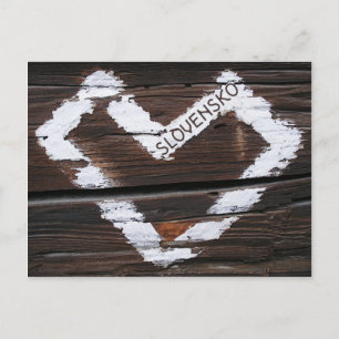 Cartão Postal Slovensko Heart
