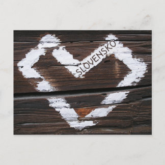 Cartão Postal Slovensko Heart