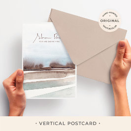 Cartão Postal Slow Down You Are Doing Fine Watercolor Landscape