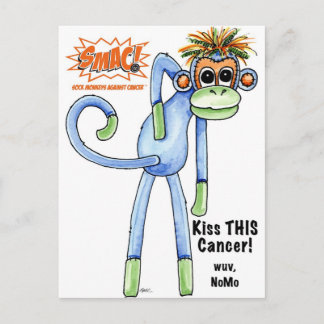 Cartão Postal SMAC! Macacos-meias contra o Cancer - NoMo