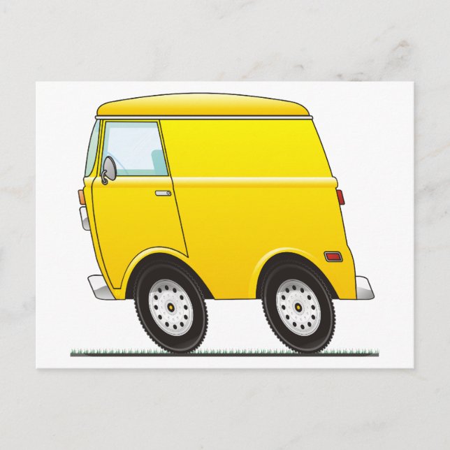Cartão Postal Smart Van Yellow (Frente)