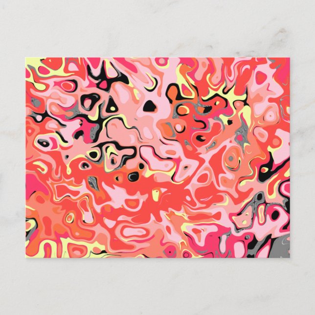 Cartão Postal Smash Smash Abstrato feio (Frente)
