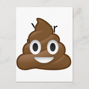 Cartão Postal Smiling Poop Emoji