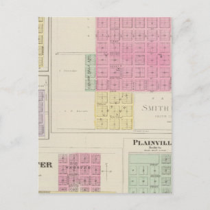 Cartão Postal Smith Center, Gould City, Motor, Webster, Kansas