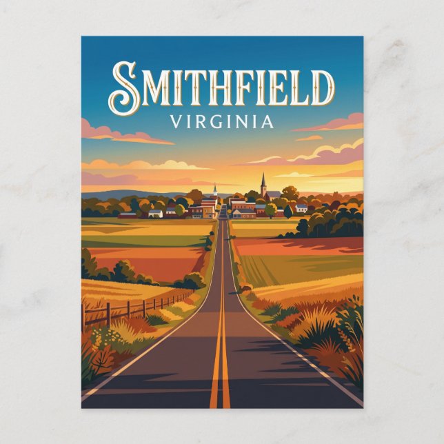 Cartão Postal Smithfield EUA (Frente)
