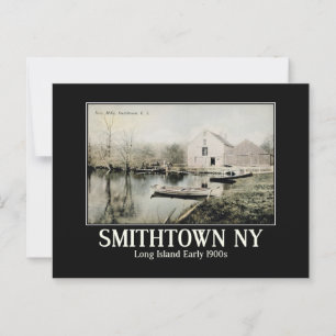 Cartão Postal Smithtown NY Long Island Vintage inspirado