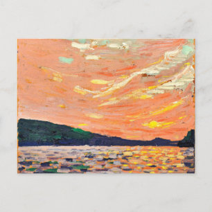 Cartão Postal Smoke Lake, pintura de Tom Thomson