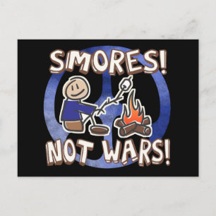 Cartão Postal S'mores Não Guerras