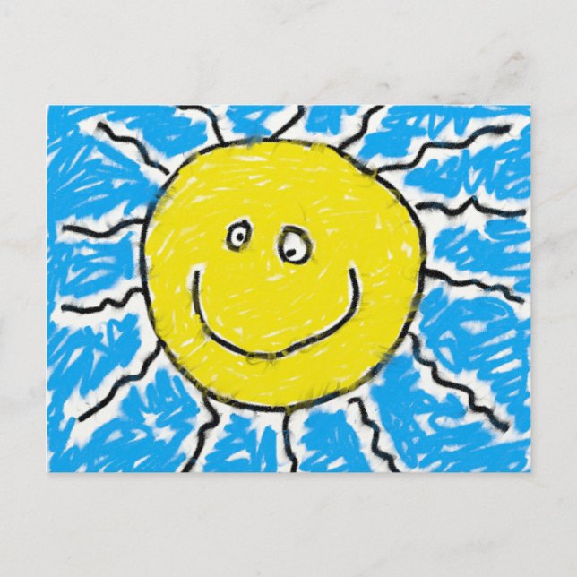 Cartão Postal Smudgy Sun (Frente)