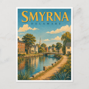 Cartão Postal Smyrna Delaware Duck Creek GeoSaga