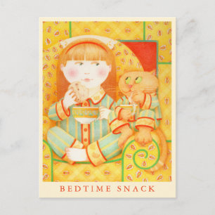 Cartão postal SNACK BEDTIME / Creme