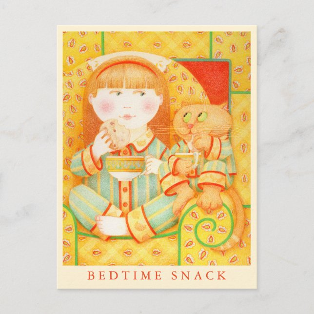 Cartão postal SNACK BEDTIME / Creme (Frente)