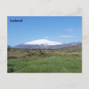 Cartão Postal Snæ fellsjökull, Islândia