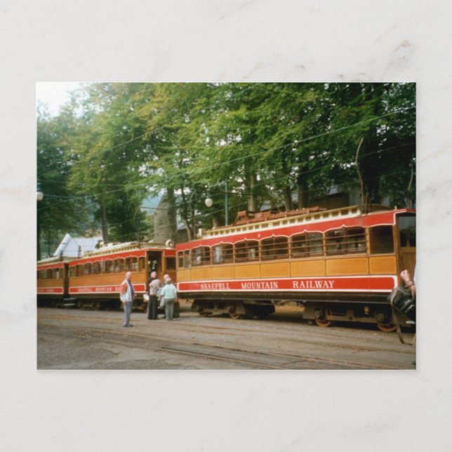 Cartão Postal Snaefell Mountain Rail, Ilha de Man (Frente)