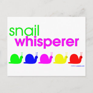 Cartão Postal Snail Whisperer