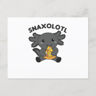 Cartão Postal Snaxolotl Axolotl Pizza Adora Animais Doentes