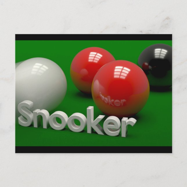 Cartão Postal Snooker (Frente)