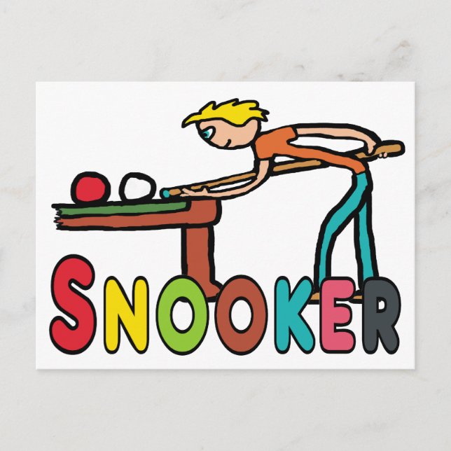 Cartão Postal Snooker (Frente)