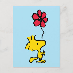 Cartão Postal Snoopy So Sweet Flower Pattern
