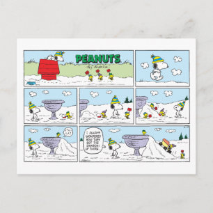 Cartão Postal Snoopy & The Zamboni Crew