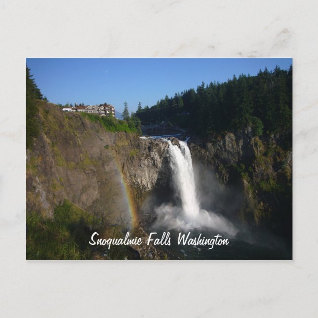 Cartão Postal Snoqualmie Falls (Frente)
