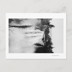 Cartão Postal Snoqualmie Falls and Lodge, Washington Photograp
