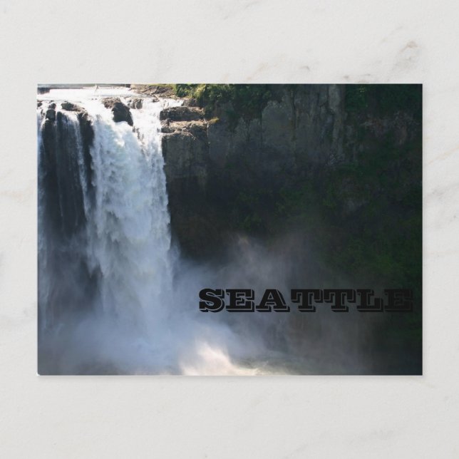 Cartão Postal Snoqualmie Falls, Seattle (Frente)