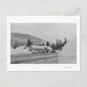 Cartão Postal Snoqualmie, WA - Cúpula na Área de Esqui Fotografi