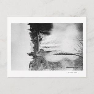 Cartão Postal Snoqualmie, WA - Fotografia Falls and Lodge