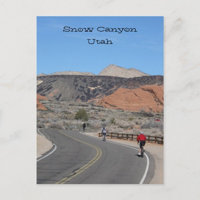 Cartão Postal Snow Canyon (Frente)