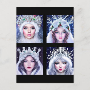 Cartão Postal Snow Queens Winter Wonderland
