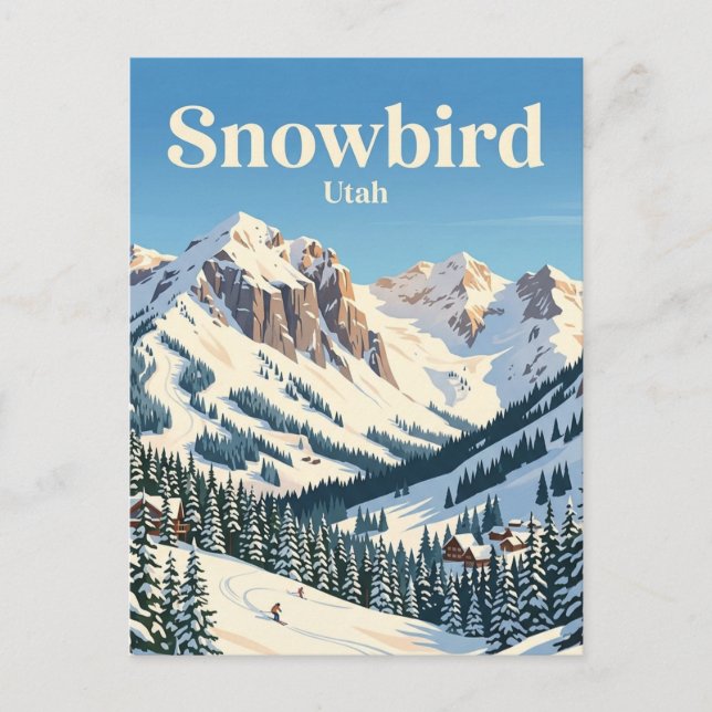 Cartão Postal Snowbird, Utah, EUA (Frente)