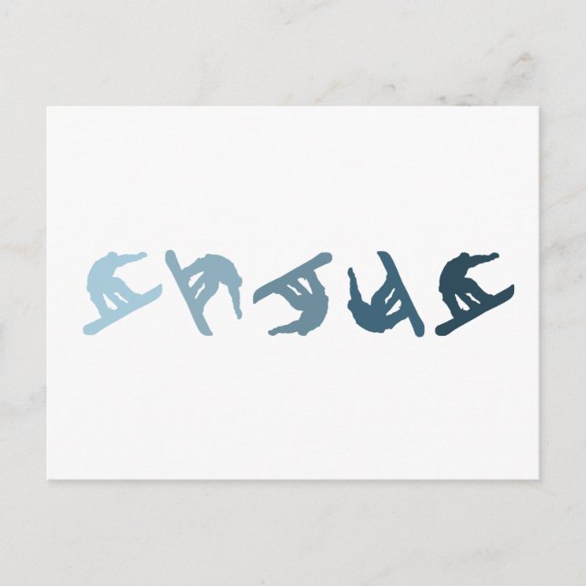 Cartão Postal Snowboard Extreme (Frente)