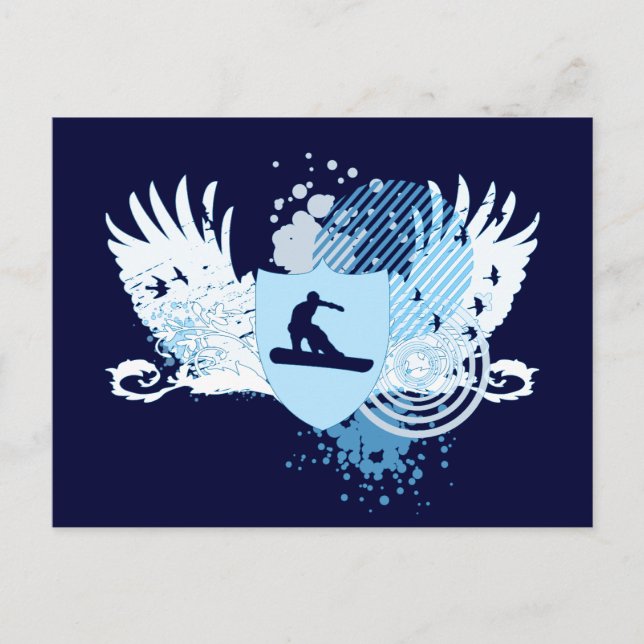 Cartão Postal snowboard : hi-fi v.2 : (Frente)