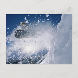 Cartão Postal Snowboard no Snowbird Resort, Wasatch