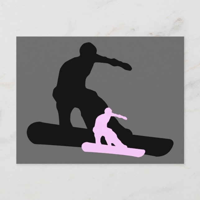 Cartão Postal snowboard : shadowstance (Frente)