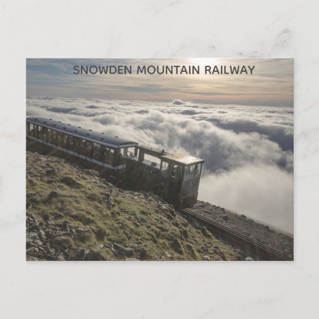 Cartão Postal Snowden Mountain Rail Wales Foto Viagem (Frente)