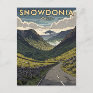 Cartão Postal Snowdonia National Park Wales Viagem