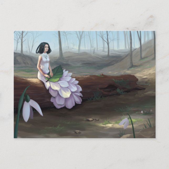 Cartão Postal Snowdrop (Frente)