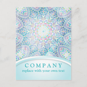 Cartão Postal Snowflake Mandala