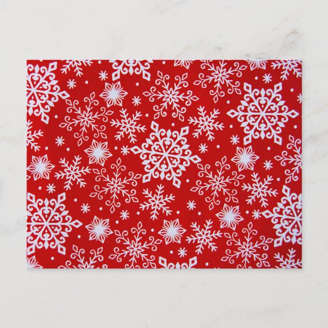 Cartão Postal Snowflakes (Frente)