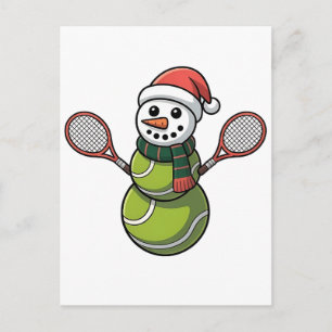 Cartão Postal Snowman Baseball Papais noeis de Natal Baseball Ba