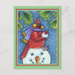 CARTÃO POSTAL SNOWMAN BODYGUARD, CHRISTMAS CARDINHEIRO REDBIRD<br><div class="desc">ARMADO COM BALAS DE NEVE. CARTÃO POSTAL CARDINAL HUMOROSO *Personalizar ... Procure itens correspondentes Susan Brack Designs</div>