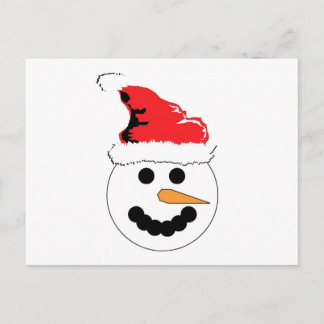 Cartão Postal Snowman Smile