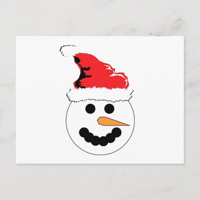 Cartão Postal Snowman Smile (Frente)